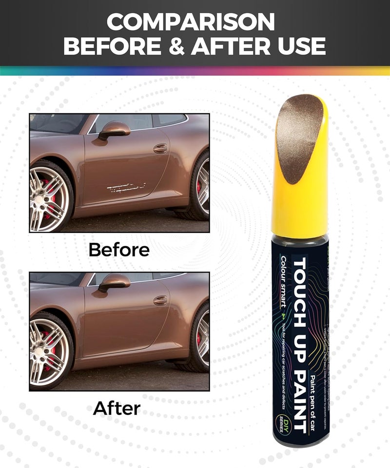 UBOG Touch Up Paint Pen,Touch Up Paint for Cars,Car Accessories Car Touch Up Paint, Automotive Paint Pen Scratch Repair,Car Remover Scratch Paint Pen,Car Paint Pen for Erase Car Scratches (Brown) - Image 2